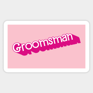 Groomsman Barbie logo Sticker